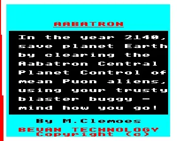 Aabatron (1984)(Bevan Technology)[h TSTH]